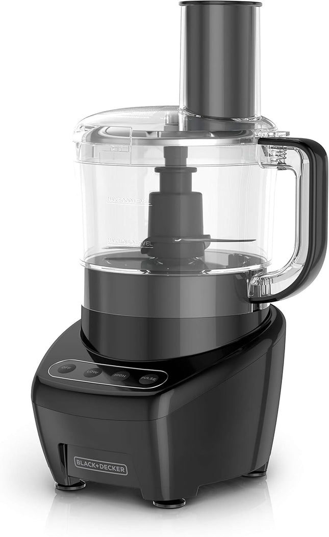 BLACK+DECKER 3-in-1 Food Processor and Chopper, 8 Cup Capacity, 450W Power with