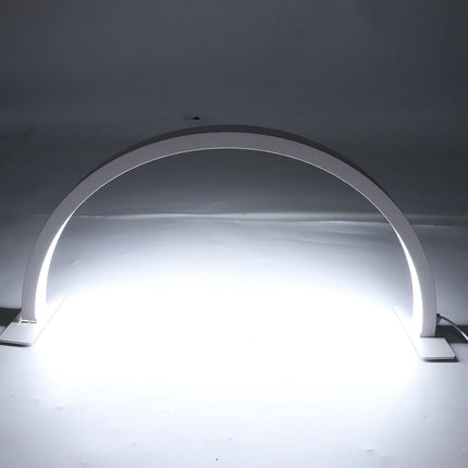 Half Moon Desk Lamp, 25W 3000K to 6500K Half Moon Nail Desk Lamp Adjust Brightne
