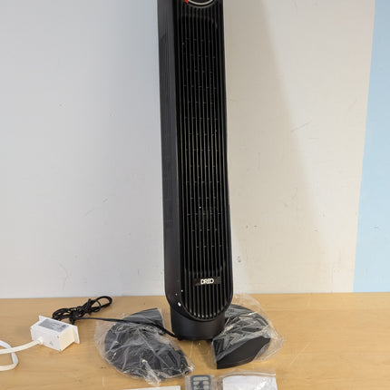 DREO Tower Fan for Bedroom (2026), Bladeless Oscillating Floor Fan with DC Motor, 8 Speeds, 4 Modes & Remote
