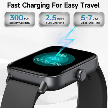 Smart Watch for Men Women (Answer/Make Call), Alexa Smartwatch Compatible with A