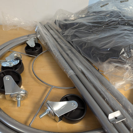 SONGMICS 50.2-Gallon (190 L) Laundry Basket with Wheels, Rolling Round Heavy-Dut