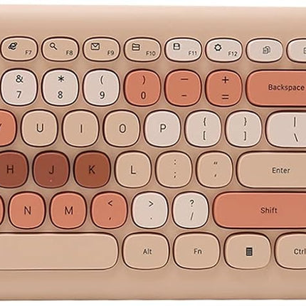 Keyboard and Mouse Combo, 2.4Ghz Gaming Keyboard and Mouse, Retro Cute Keyboard