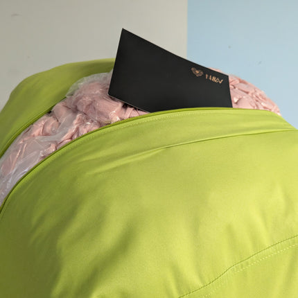 N&V Medium Shell Bean Bag Chair, Adult Size Bean Bag Sack, Foam Filling, Include