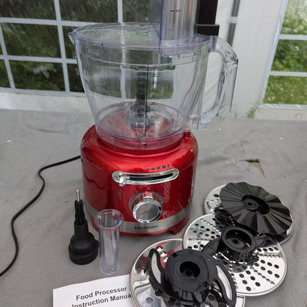 Homtone 16 Cup Food Processor – Heavy Duty Large Food Processor with 6 Preset Mo