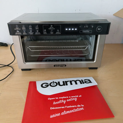 Gourmia Toaster Oven Digital Air Fryer - Convection Mode with 4 Slice Capacity,