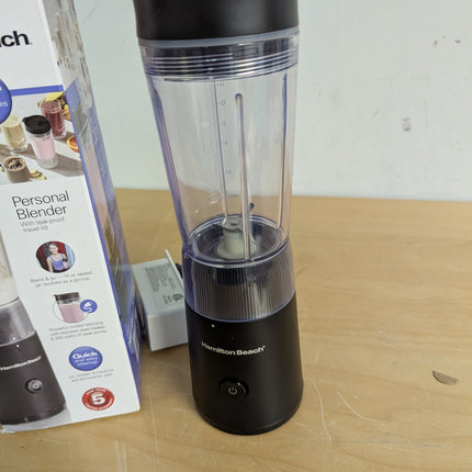 Hamilton Beach Personal Blender with Leak-Proof Travel Lid, Stainless Steel Blad