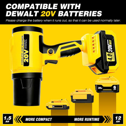 2 in 1 Cordless Leaf Blower for DEWALT 20V Max Battery, 740-CFM 190-MPH Handheld