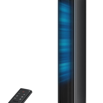 DREO Tower Fan for Bedroom (2026), Bladeless Oscillating Floor Fan with DC Motor, 8 Speeds, 4 Modes & Remote