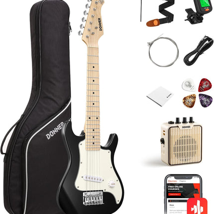 Donner 30 Inch Electric Guitar Kid Beginner Kit ST Style Mini Size ST Electric G