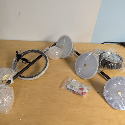 ORANOOR Modern LED Pendant Lights, Dimmable 47in Linear Globe LED Chandelier Lig