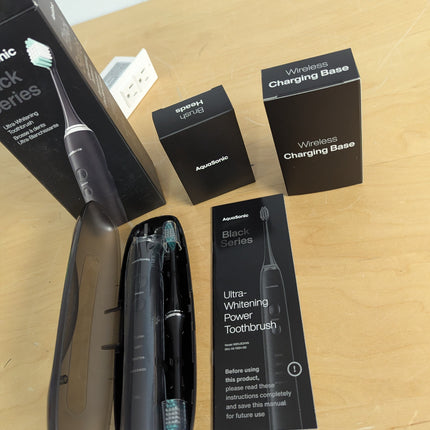 Aquasonic Black Series Ultra Whitening Toothbrush – ADA Accepted electric toothb