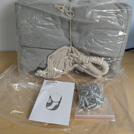 SONGMICS Hammock Chair, Large Swing Chair with 2 Cushions, Hanging Chair with Ch