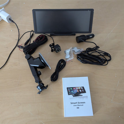 9'' Carplay Screen for Car, Wireless Carplay & Android Auto, Portable Carplay Sc