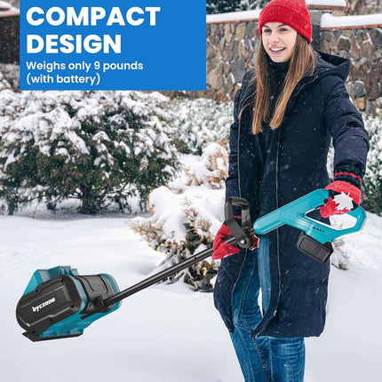 Cordless Snow Shovel, Electric Snow Blower, 26FT Throw Distance, Battery Snow Th