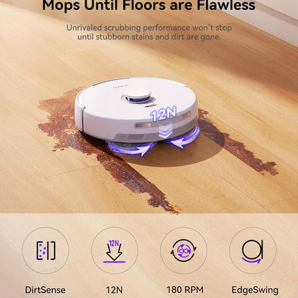 Narwal Freo X Ultra Robot Vacuum and Mop Combo, 8200Pa Robot Mop & Vacuum, Auto