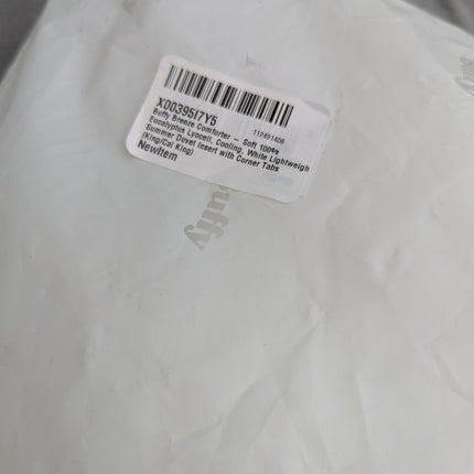 Buffy Breeze Comforter - Soft 100% Eucalyptus Lyocell, Cooling, White Lightweigh