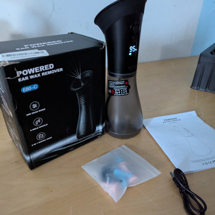 Ear Wax Removal with LED Display, Temodu Electric Ear Cleaner, Rechargeable Earw