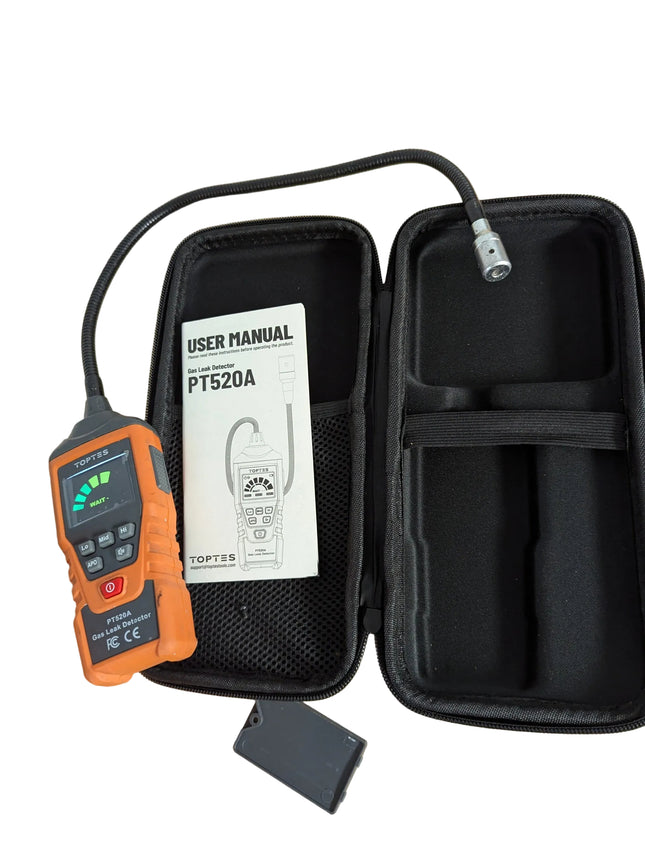 PT520A Natural Gas Detector, Gas Leak Detector with 43.5cm Gooseneck, Locates So