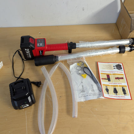 Cordless Brushless Stick Water Transfer Pump with Battery and Charger