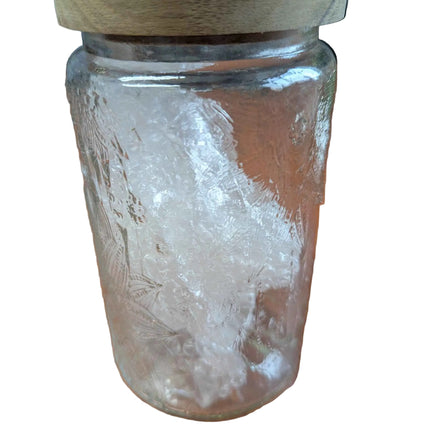 ANSQU Vintage Glass Storage Jar, 34oz Glass Canister Storage Jar Container with