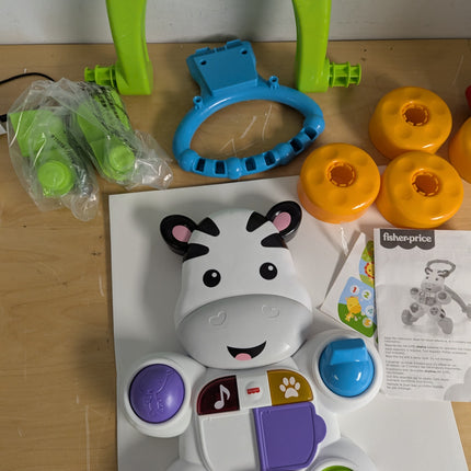 Fisher-Price Learn with Me Zebra Walker, Musical Baby Push Toy
