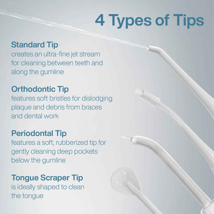 AquaSonic Aqua Flosser - Cordless Rechargeable Water Flosser for Teeth - Waterpr