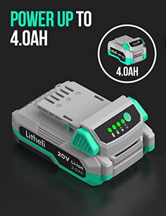 Litheli Cordless Pole Saw 10-Inch, 20V Battery-Powered Pole Saws for Tree Trimmi