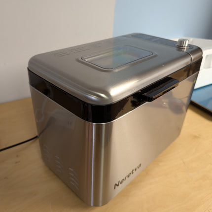 FAULTY Neretva Bread Maker, 3.3LB Larger Bread Machine 15-in-1 Stainless Steel &