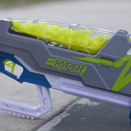 Hasbro Nerf Hyper Siege-50 Pump-Action Blaster, 40 Nerf Hyper Rounds, Eyewear, U