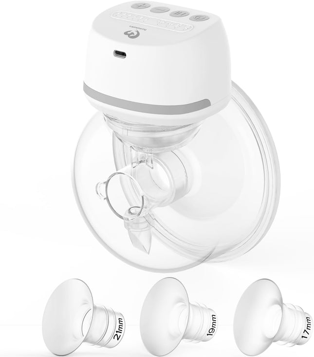 Bellababy Wearable Breast Pump Hands Free, Low Noise Pain Free, 4 Modes 6 Levels
