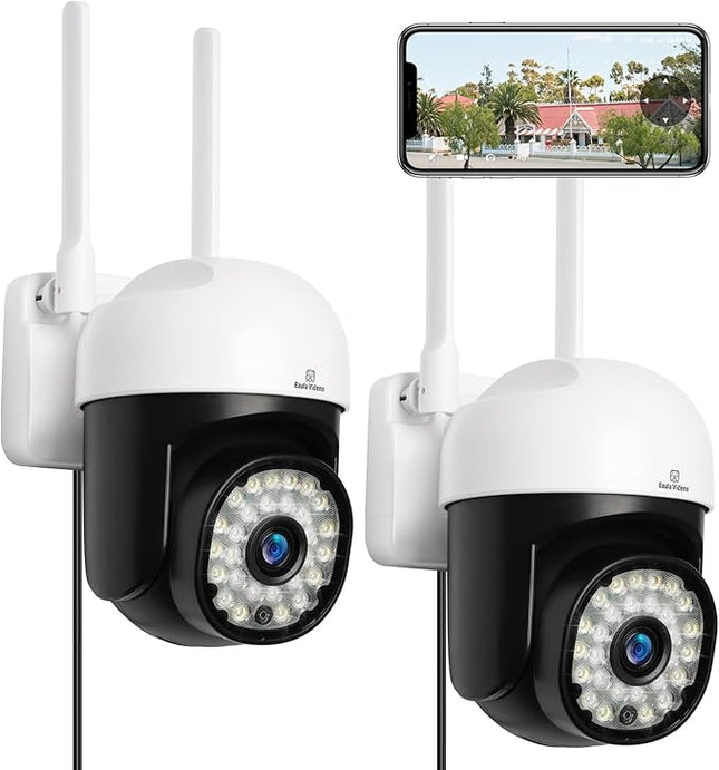 Outdoor Security Cameras, Home WiFi Surveillance Cameras, 1080P HD, Full Color N