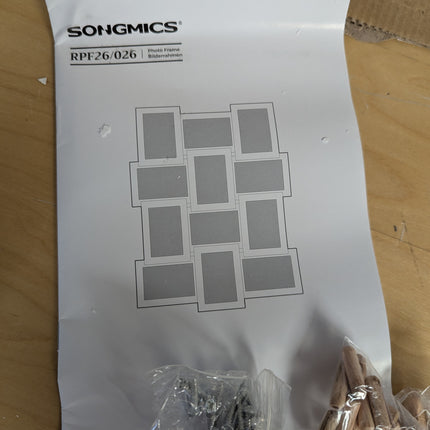 SONGMICS Collage Picture Frames, 4x6 for Wall Decor 12 Pack, Assembly Required,
