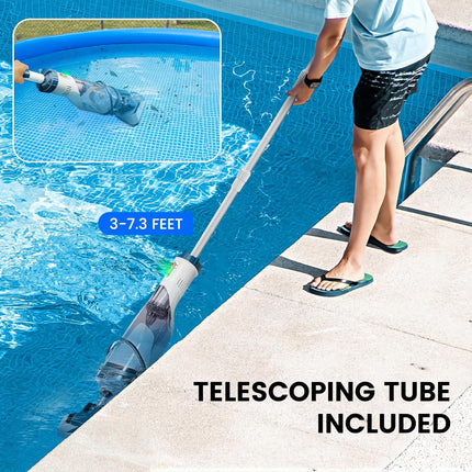 Enhulk Rechargeable Handheld Cordless Pool Vacuum for Above Ground Pool and Ingr