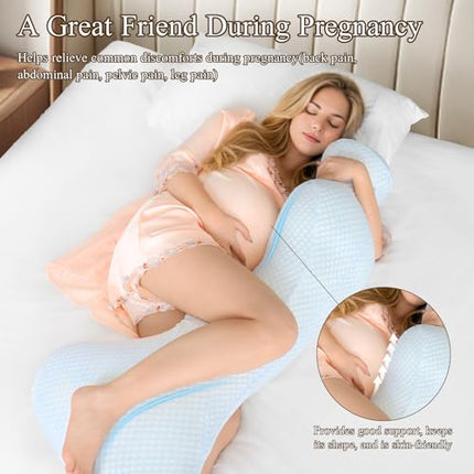 Small Mermaid Body Pillows, Cooling One Piece Body Pillows for Adults, Long Pill