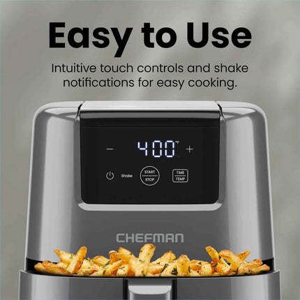 CHEFMAN 2 Qt Mini Air Fryer – Digital Space-Saving Compact Air Fryer with Nonsti