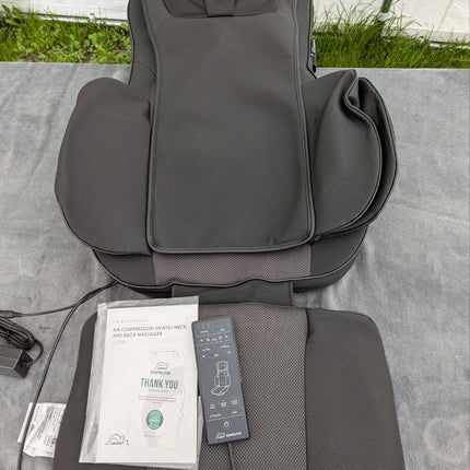 Snailax Shiatsu Back Massager With Heat - Deep Kneading Chair Pad, Adjustable In