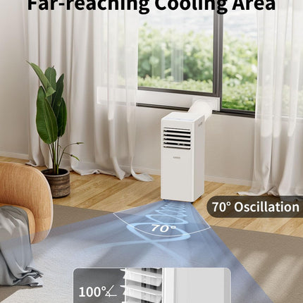 GRIDR Portable Air Conditioners, 8,000 BTU AC Unit for Bedroom with 4 Modes Cool