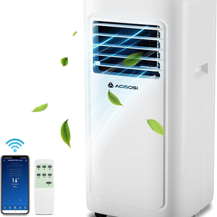 INCOMPLETE AAOBOSI 8000 BTU Portable Air Conditioner, 4-in-1 WiFi AC for Rooms up to 182 Sq Ft (Unit Only)