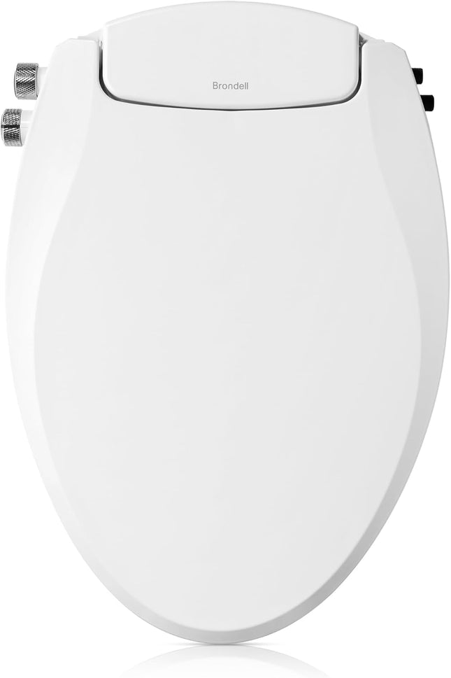 Brondell Bidet Toilet Seat, Non-Electric Swash Ecoseat, Fits Elongated Toilets,