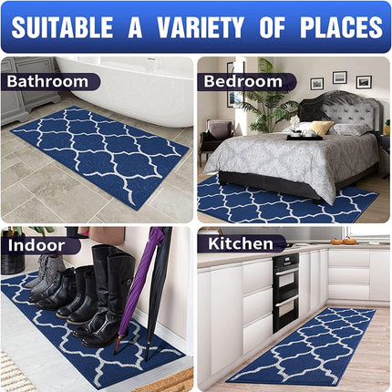 OLANLY Indoor Door Mat, 71" x 47", Non-Slip Absorbent Resist Dirt Entrance Mat,