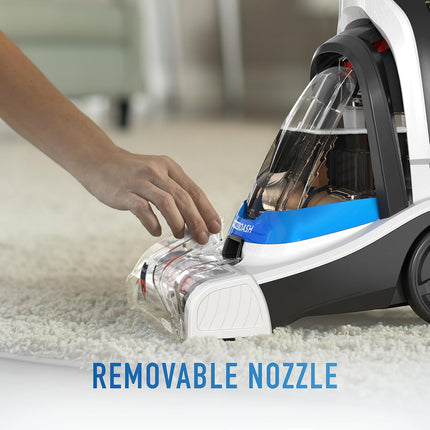 Hoover PowerDash Pet Compact Carpet Cleaner, Lightweight Upright Shampooer with HeatForce Drying, Black
