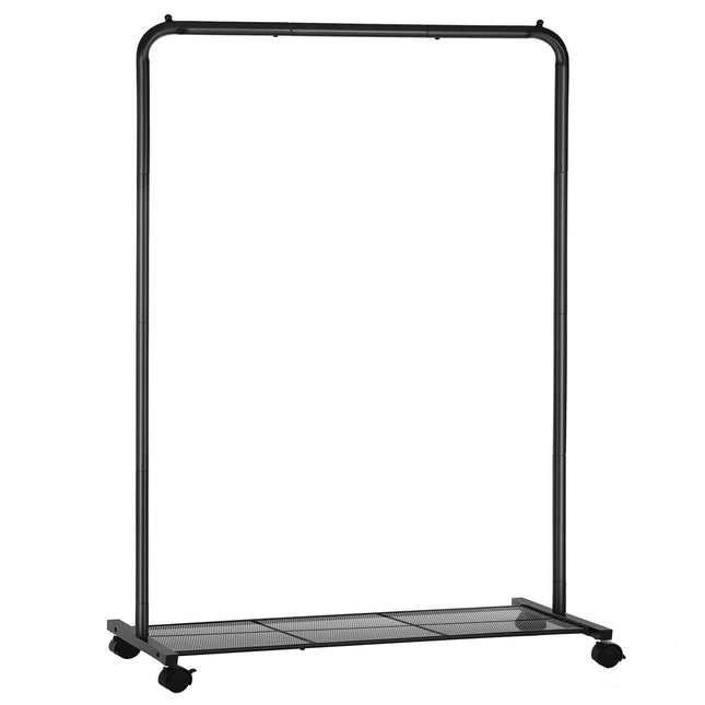 SONGMICS Clothes Rack with Wheels, 35.8 Inch Garment Rack, Clothing Rack for Han
