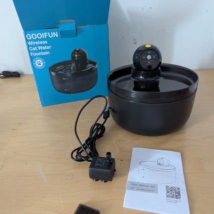Wireless Cat Water Fountain Cordless: Automatic Cats Fountains Battery Operated