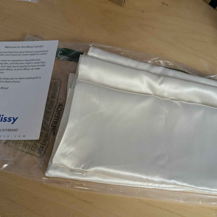 Blissy Silk Pillowcase - 100% Pure Mulberry Silk - 22 Momme 6A High-Grade Fibers