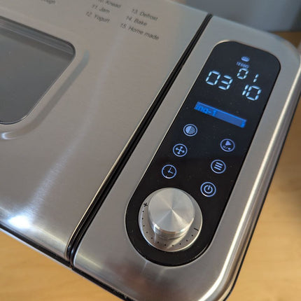 Neretva Bread Maker, 3.3LB Larger Bread Machine 15-in-1 Stainless Steel & Nonsti