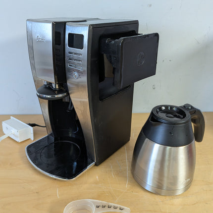 Oster 10-Cup Stainless Steel Thermal Coffee Maker, Heat-Retaining Carafe Drip Coffee Machine for Home & Office Brewing