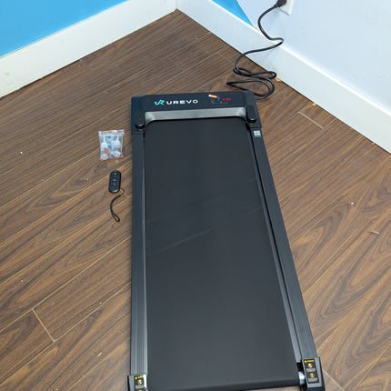 UREVO 2-in-1 Under Desk Walking Pad Treadmill, 4 MPH with 2.5 HP 40 dB Quiet Motor & App Control, 265 lb