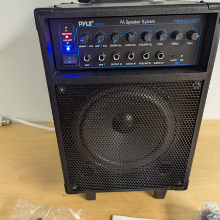 Pyle PA Speaker, Karaoke Machine With Microphone Wireless, 400W Bluetooth Portab