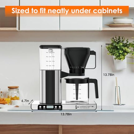 Homtone 8 Cup Coffee Maker-Programmable Brewer Meet SCA Standards:4-6 Mins Adjus