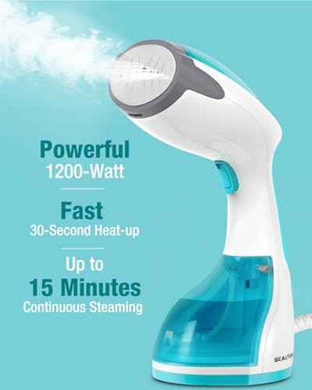 BEAUTURAL 1200-Watt Handheld Steamer for Clothes, 30-Second Heat-up, 8.79-Ounce